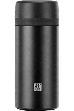 BOUTEILLE THERMOÇAY AVEC ÉQUIPE, 420 ML | ACIER INOXYDABLE | NOIR
