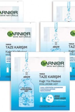 Taze Karışım Hyaluronik Kağıt Yüz Maskesi 5'li Set