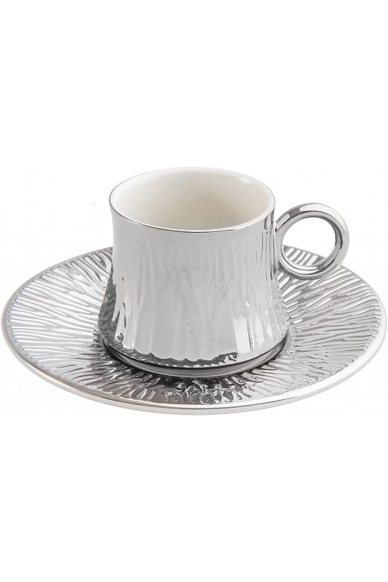 Cactus Titanium Platin Set of 2 Coffee Cups Cactus Titanium Platin Set of 2 Coffee Cups