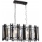AV-60186-8KY Chrome/Black Plated Modern Chandelier, E14, Metal, Glass, 80x35cm
