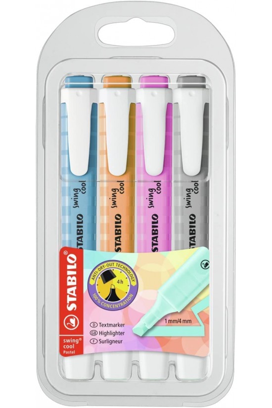 Fosforlu Kalem -swing cool Pastel - 4'lü Paket Fosforlu Kalem -swing cool Pastel - 4'lü Paket
