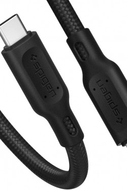 DuraSync USB-C to USB-C 3.2 100W Kevlar Fast Charge and 480mb/s Data Rate Cable (1 Meter) C10C3 Black - 000CA25705
