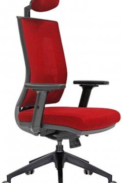 Viano Mesh Manager-Stuhl – Weinrot
