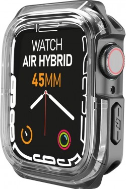 Watch 8/7 Uyumlu Air  Kılıf 45mm, Darbeye Dayanıklı Koruyucu Silikon Kılıf (Siyah)