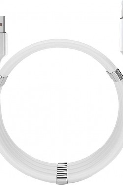 MF0597 Jettpower 0597 Lightning-Ladekabel mit magnetischer Wicklung, 1 m, Weiß