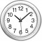 85247 Horloge Murale Métallisée Diamètre 40 Cm