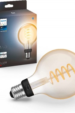 Hue Beyaz Vintage E27 Led Akıllı Ampul, Bluetooth Özellikli, Küre