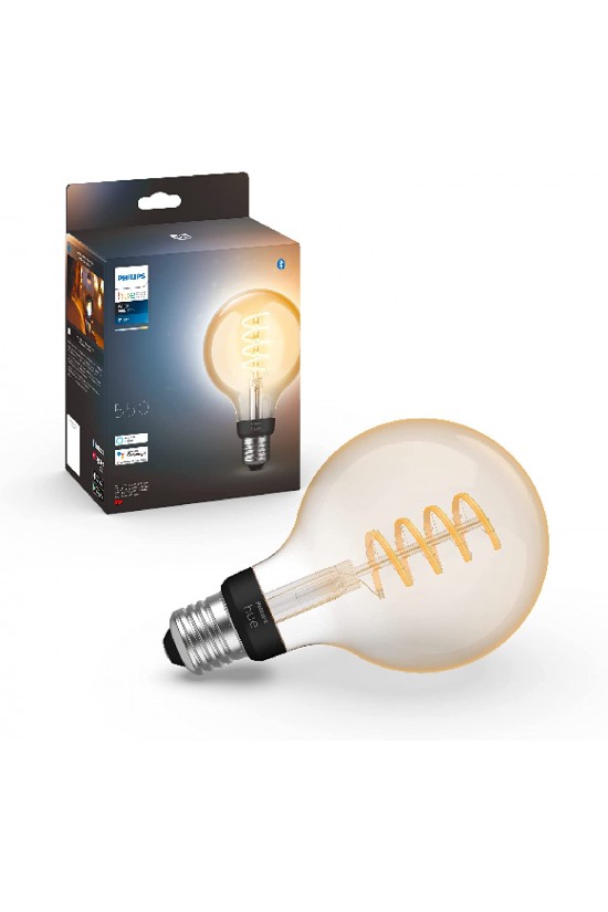 Hue Blanc Vintage E27 Ampoule LED Intelligente, Bluetooth, Globe Hue Blanc Vintage E27 Ampoule LED Intelligente, Bluetooth, Globe
