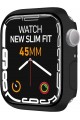 Watch 8/7 Uyumlu New Slim Fit Kılıf 45mm, Ekran Koruyuculu Akıllı Saat Kılıfı (Siyah) Watch 8/7 Uyumlu New Slim Fit Kılıf 45mm, Ekran Koruyuculu Akıllı Saat Kılıfı (Siyah)
