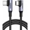 USB-C-auf-USB-C-Ladekabel, 100 W, 5 A/20 V, Stromversorgung, Schnellladekabel (2 m)