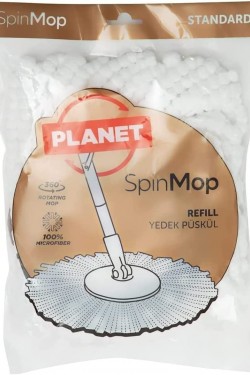 UP714A Döner Başlıklı Yedek Mop Ucu 2'li, Standart