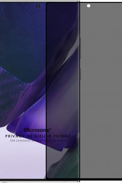 Galaxy 20 Ultra Privacy 5D Blickschutzfilter Glas Displayschutzfolie Schwarz