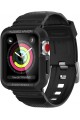 Watch Seri 3/2/1 (42mm) ile Uyumlu Kılıf Rugged Armor Pro Black - 059CS22408 Watch Seri 3/2/1 (42mm) ile Uyumlu Kılıf Rugged Armor Pro Black - 059CS22408