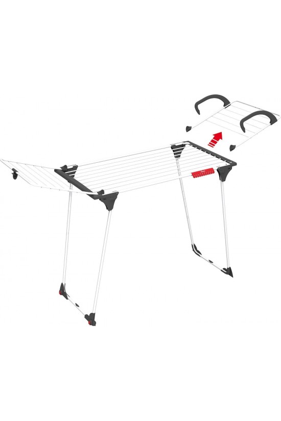 Premium 2in1 Tisch-Kleiderständer, Aluminiumdrähte, Weiß, 180 x 57 x 91 cm Premium 2in1 Tisch-Kleiderständer, Aluminiumdrähte, Weiß, 180 x 57 x 91 cm