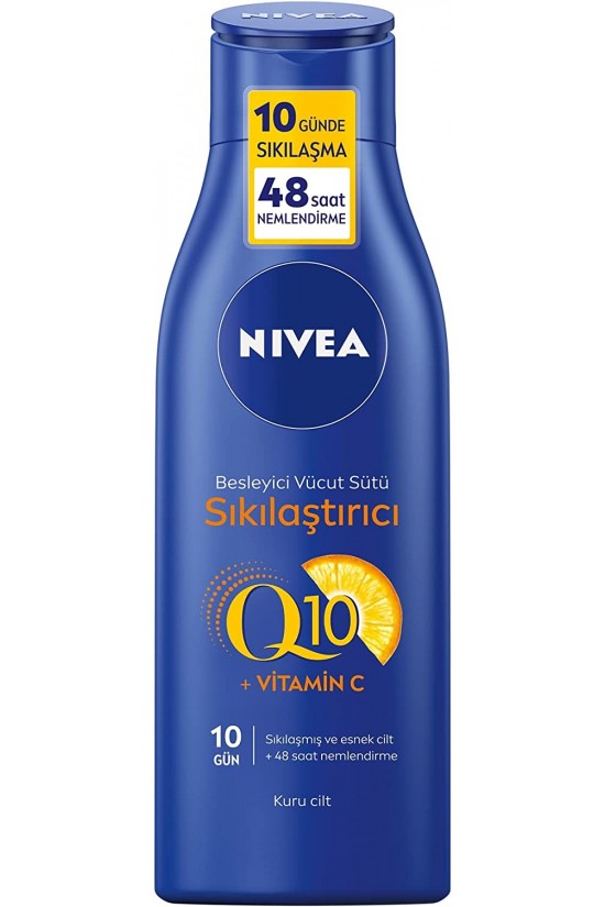 Sıkılaştırıcı Vücut Sütü Q10 + C Vitamini (250 ml), 48 Saat Vücut Nemlendirme, 10 Günde Sıkılaşma, Kuru Ciltler için, Vücut Bakım Sıkılaştırıcı Vücut Sütü Q10 + C Vitamini (250 ml), 48 Saat Vücut Nemlendirme, 10 Günde Sıkılaşma, Kuru Ciltler için, Vücut Bakım