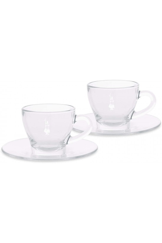 BIALETTI ikili set Cappuccino Fincanı, Cam