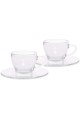 BIALETTI ikili set Cappuccino Fincanı, Cam