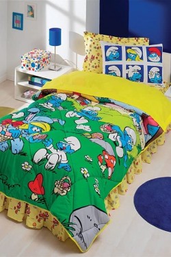 60048273 Şirinler Tek Kişilik Ranforce Uyku S