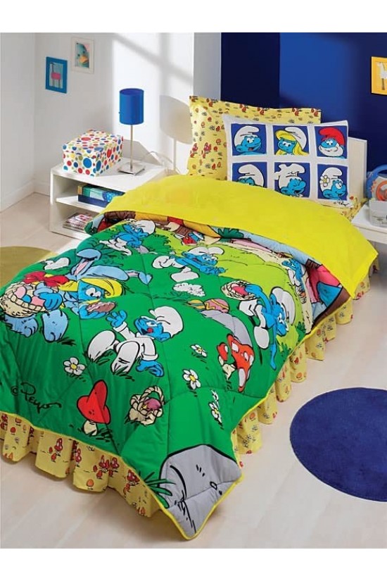 60048273 Şirinler Tek Kişilik Ranforce Uyku S