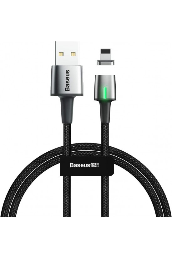 Zinc Magnc, Şarj & Data Aktarım Kablosu, Siyah, 1 m, 2.4 A, USB Type A & Lightning, Mıknatıs Uçlu & Işıklı, Hızlı Şarj Zinc Magnc, Şarj & Data Aktarım Kablosu, Siyah, 1 m, 2.4 A, USB Type A & Lightning, Mıknatıs Uçlu & Işıklı, Hızlı Şarj