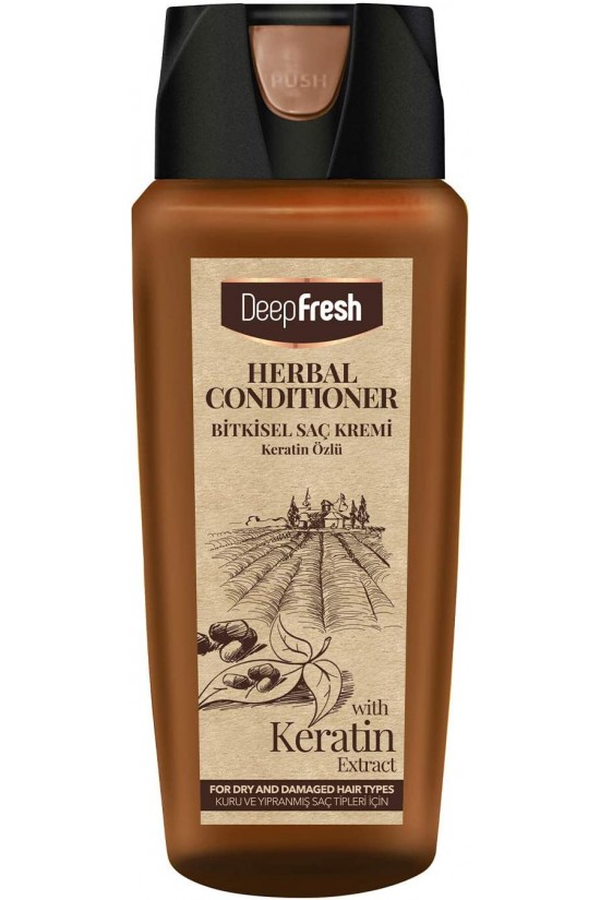 Herbal Keratin Özlü Yıpranmış Saçlar için Bitkisel Saç Kremi 500 mL Herbal Keratin Özlü Yıpranmış Saçlar için Bitkisel Saç Kremi 500 mL