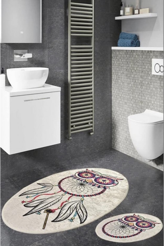 Stella Dijital Baskılı 2'li Set Banyo Halısı Stella Dijital Baskılı 2'li Set Banyo Halısı