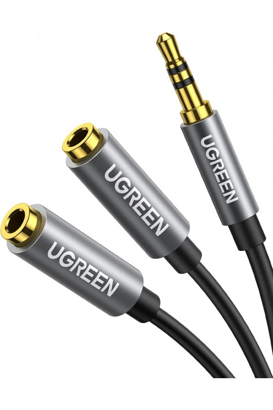Audio-Splitterkabel, 3,5-mm-Stecker auf Dual-Buchse, Kopfhörer-Adapterkabel, 20 cm. Audio-Splitterkabel, 3,5-mm-Stecker auf Dual-Buchse, Kopfhörer-Adapterkabel, 20 cm.