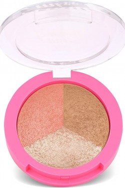 Miss Beauty Glow Baked Trio Палетка для сияния