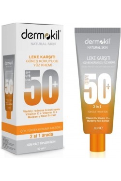 SPF 50+ Leke Karşıtı Güneş Koruyucu Yüz Kremi (50 ml)