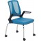 Neon-Mesh-Wartestuhl – Blau