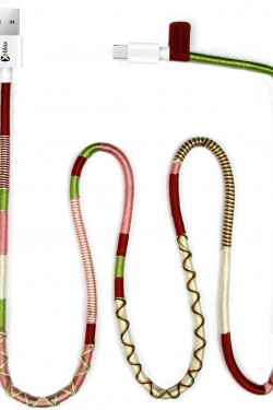 Câble de charge et de données Candy Micro Android fait main, 100 cm