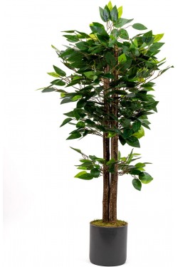 100Cm Artificial Benjamin Tree In Gray Pot