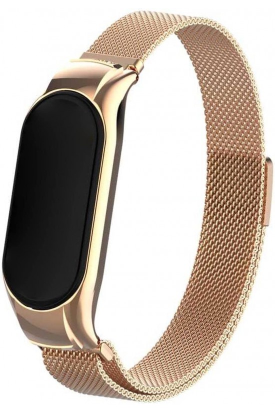 Mi Band 7 Milanese Loop Kordon Gold Mi Band 7 Milanese Loop Kordon Gold
