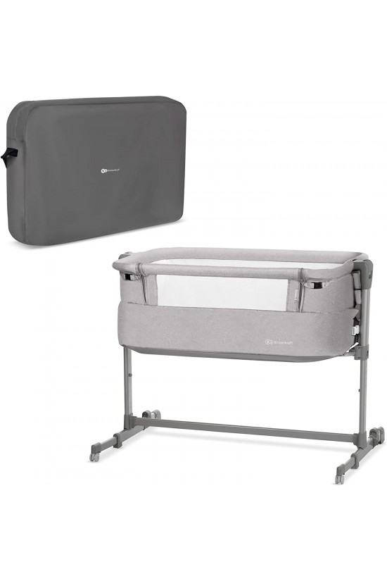 NESTE UP Anne Yanı Bebek Yatağı, Bebek Beşiği ve Seyahat Yatağı Grey Light Melange, 5 kademe yükseklik ayarı, reflü ayarı, döşek, pamuklu çarşaf ve taşıma çantası dahil NESTE UP Anne Yanı Bebek Yatağı, Bebek Beşiği ve Seyahat Yatağı Grey Light Melange, 5 kademe yükseklik ayarı, reflü ayarı, döşek, pamuklu çarşaf ve taşıma çantası dahil