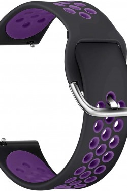 Watch GT2 46mm Rainbow Sport Band Kordon Siyah Mor
