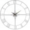 Torti Metal Duvar Saati, Beyaz, 50x50 cm, MDS-50