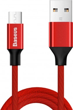 Yiven, Câble de charge et de transfert de données USB-A et micro-USB 2,0 A, 1 mètre, rouge, ‎CAMYW-A09