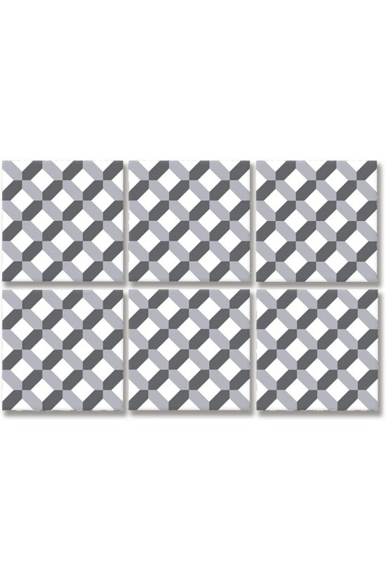 Karma Geometri 1 Metraj Desenli Pvc Karo 20 * 20 Cm 6'lı Paket Karma Geometri 1 Metraj Desenli Pvc Karo 20 * 20 Cm 6'lı Paket
