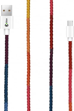 Handmade CC-003 Handmade Rainbow Micro Android Lade- und Datenkabel, 100 cm