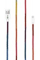Handmade CC-003 Handmade Rainbow Micro Android Lade- und Datenkabel, 100 cm Handmade CC-003 Handmade Rainbow Micro Android Lade- und Datenkabel, 100 cm