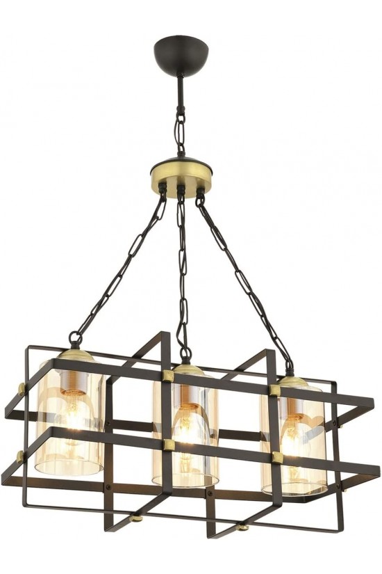 AV-65206-3BSY Schwarzer, moderner Bi-Kronleuchter, E27, Metall, 45 x 25 cm AV-65206-3BSY Schwarzer, moderner Bi-Kronleuchter, E27, Metall, 45 x 25 cm