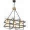 AV-65206-3BSY Schwarzer, moderner Bi-Kronleuchter, E27, Metall, 45 x 25 cm