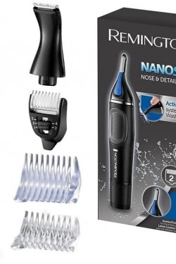 Hygiene Clipper Lithium Nanoseries Trimmer für Nasen-, Ohren- und Augenbrauenhaare, Detailtrimmer-Aufsatz im Lieferumfang enthalten, Schwarz Ne3870