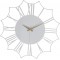 MDS-50 Ela Metal Duvar Saati, Beyaz, 50x50 cm