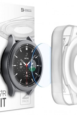Galaxy Watch 4 Classic (42mm) / Galaxy Watch 3 (41mm) Cam Ekran Koruyucu Kolay Kurulum Glas.tR EZ Fit Slim HD (2 Adet) - AGL03747