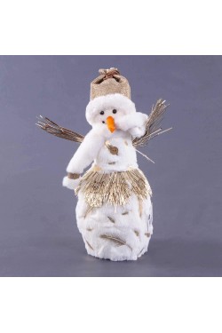 Bonhomme de neige de Noël Blanc 24 X 14 X 38 cm