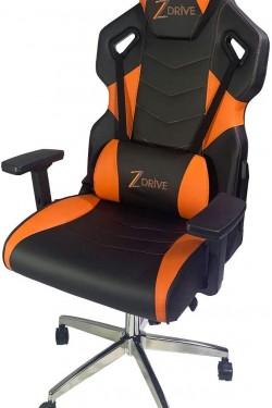 Gaming Chair Swan - Black/Orange, 57x68x130 cm