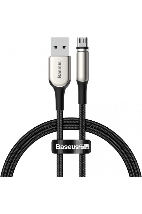 Zinc Magnc, 2,0 A, USB-A et Micro USB, câble de charge et de transfert de données, pointe magnétique et lumière, charge rapide, 1 mètre, noir, CAMXC-H01 Zinc Magnc, 2,0 A, USB-A et Micro USB, câble de charge et de transfert de données, pointe magnétique et lumière, charge rapide, 1 mètre, noir, CAMXC-H01