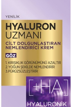 Hyaluron Uzmanı Cilt Dounlaştıran Nemlendirici Krem Göz