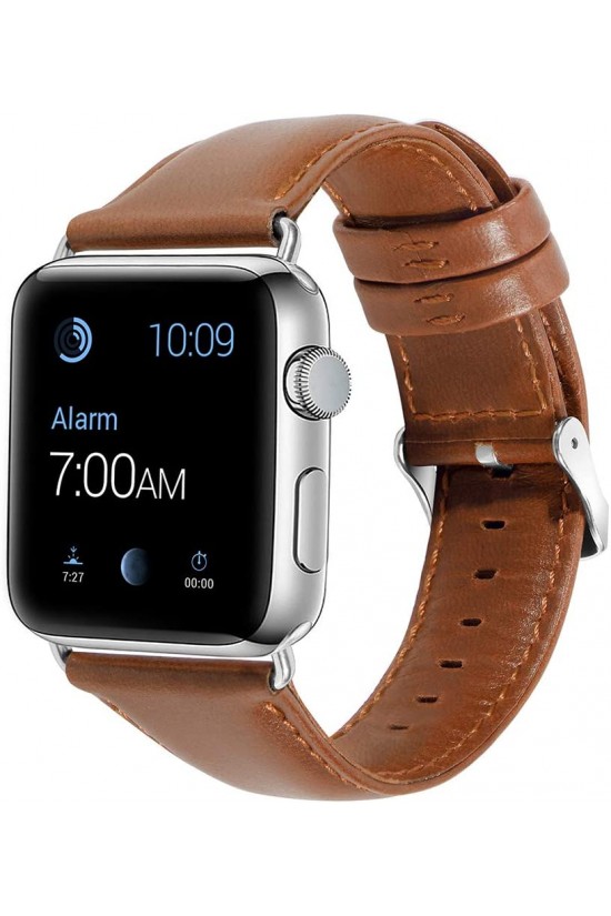 2125205574 Watch 44 MM İçin Renkli Suni Deri Kayış-Kordon, Kahverengi 2125205574 Watch 44 MM İçin Renkli Suni Deri Kayış-Kordon, Kahverengi